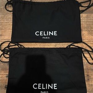 authentic Celine Black Drawstring Bags